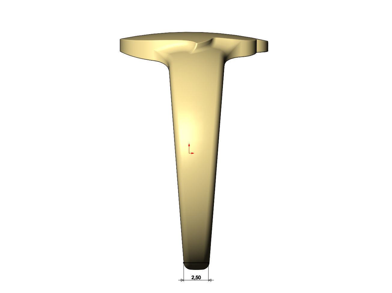 Rounded Hand of Fatima Hamsa shaped band US size 5 to 11 3D print model_8