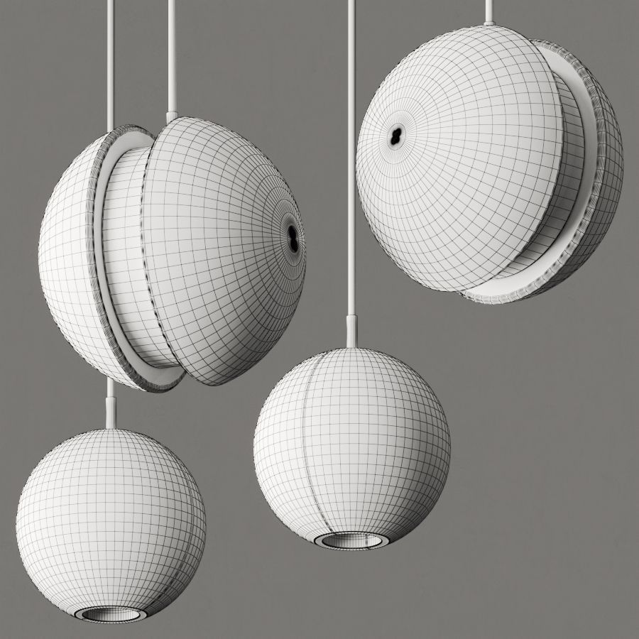 Lampatron Paldis - Bentu Moon Pendant Lamps 3D model_1
