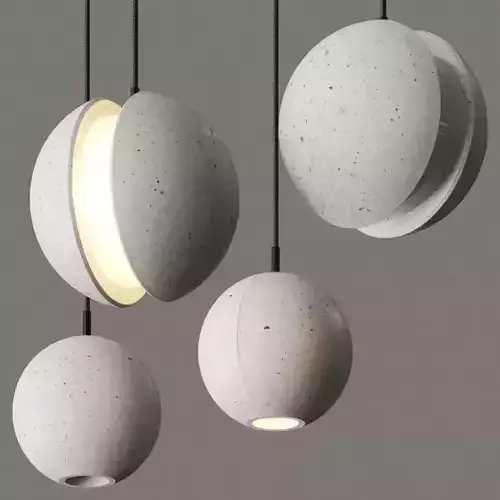 Lampatron Paldis - Bentu Moon Pendant Lamps