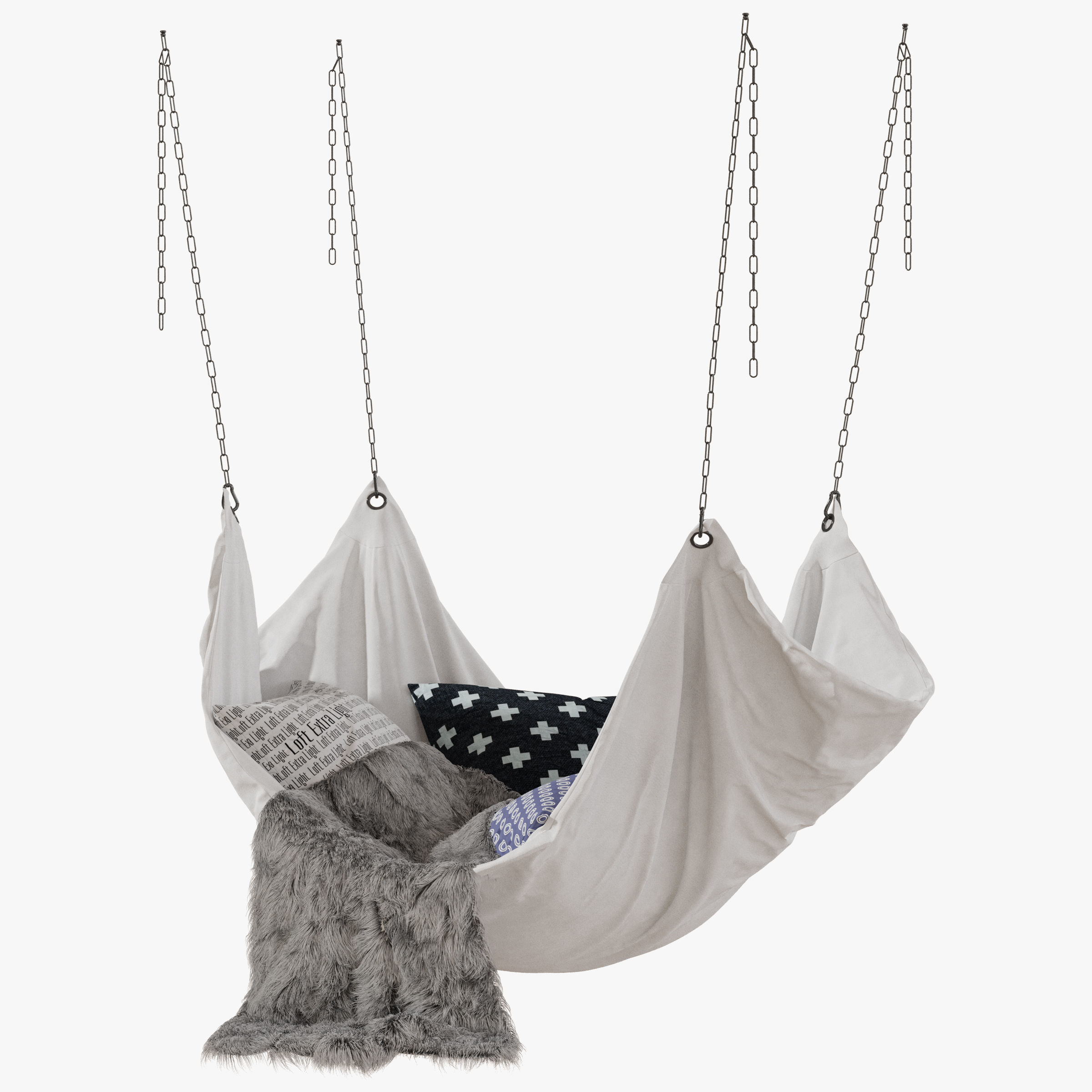 Hanging Chair Loft 3D model_2