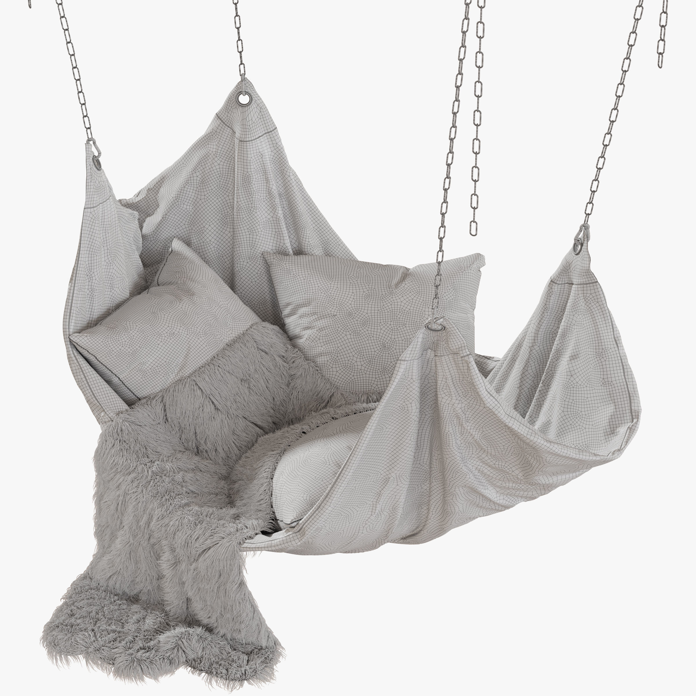 Hanging Chair Loft 3D model_4