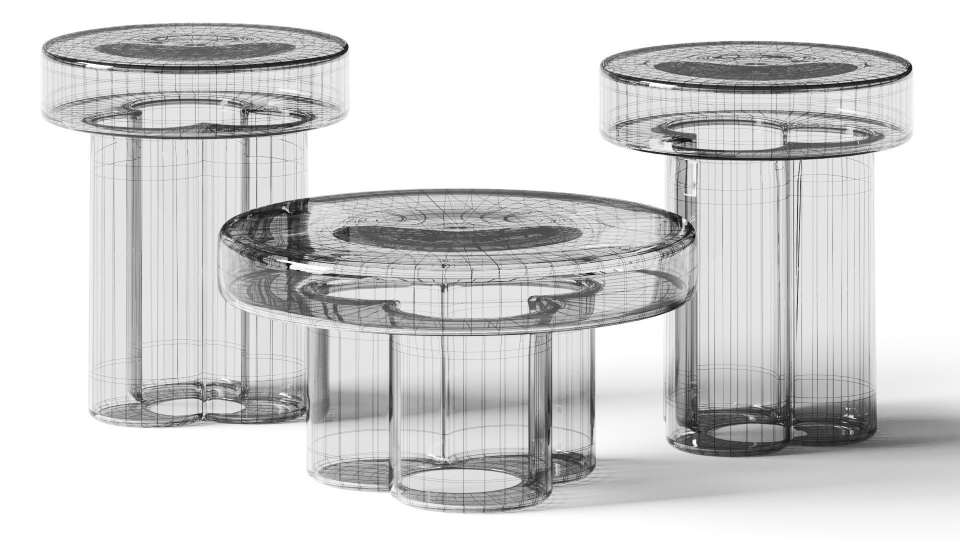 Miniforms Soda Coffee and Side Tables 3D model_2