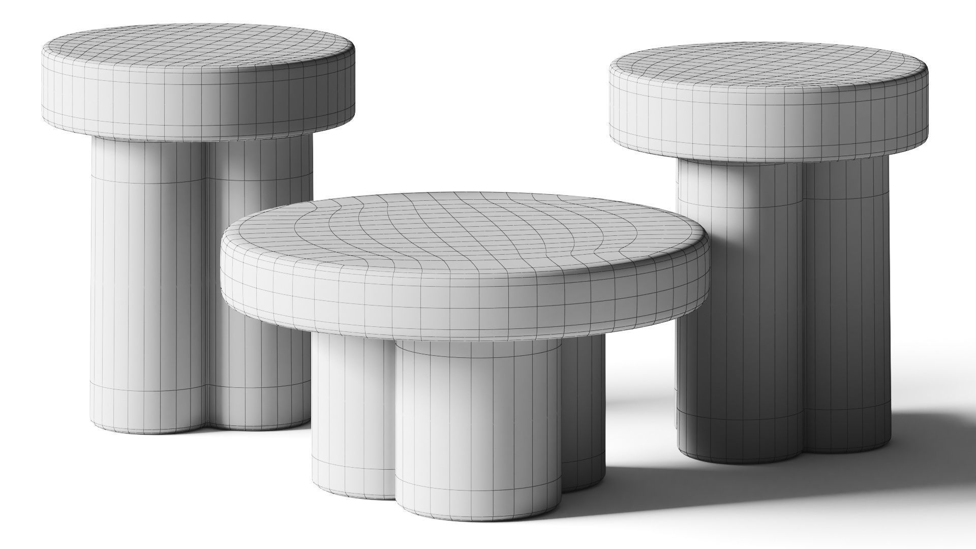Miniforms Soda Coffee and Side Tables 3D model_5