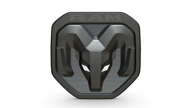 ram logo 3D model