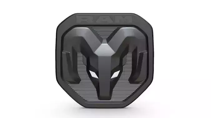 ram logo 3D model