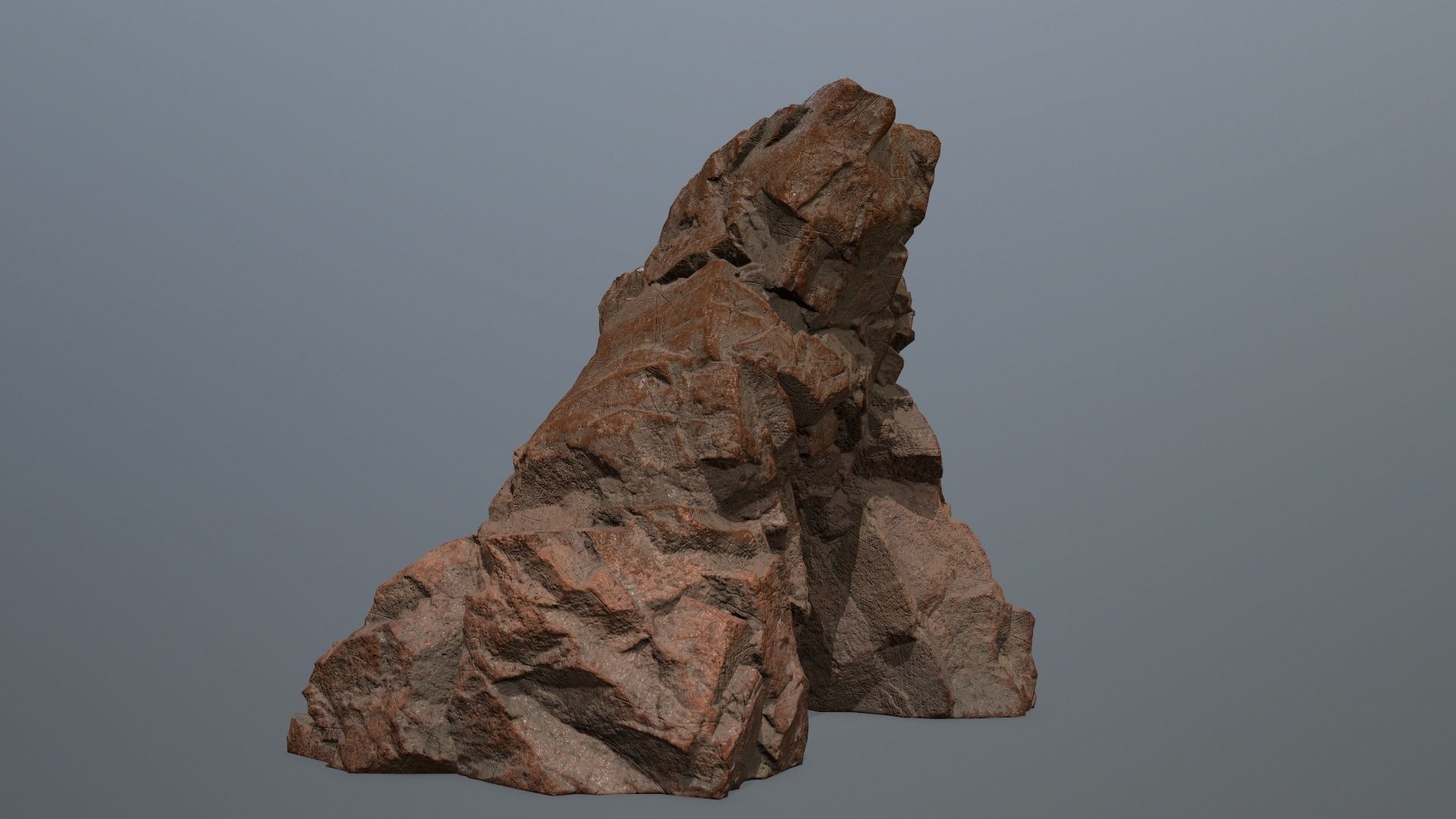 Skull Cave Low-poly 3D model_10