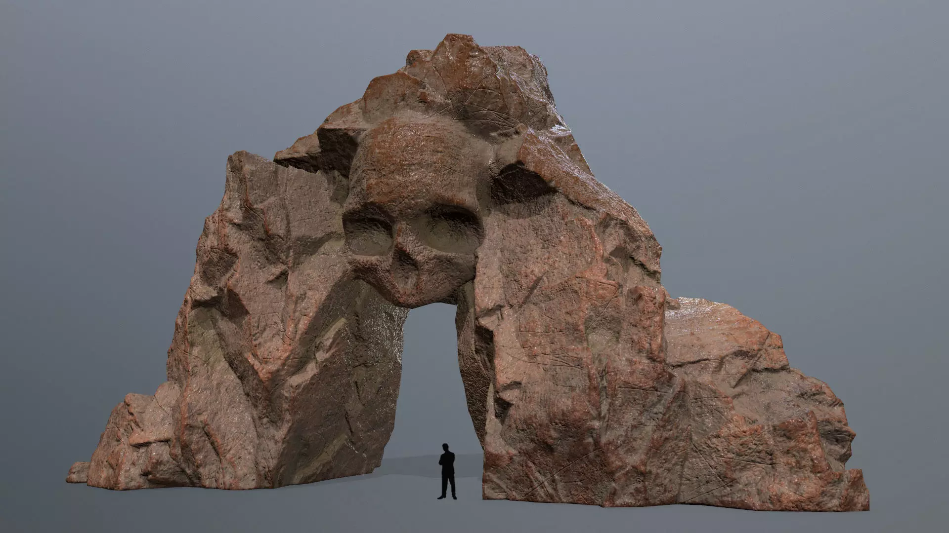 Skull Cave Low-poly 3D model_0