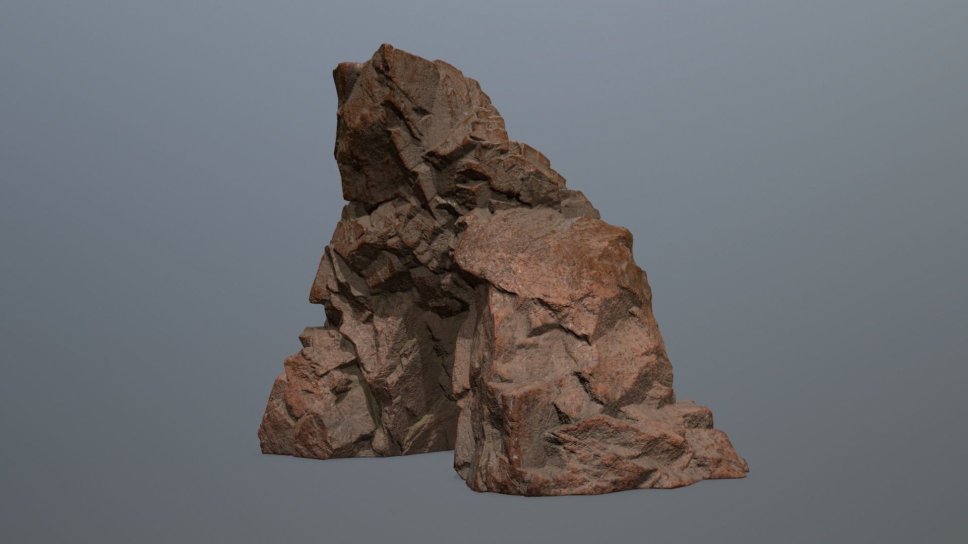 Skull Cave Low-poly 3D model_8