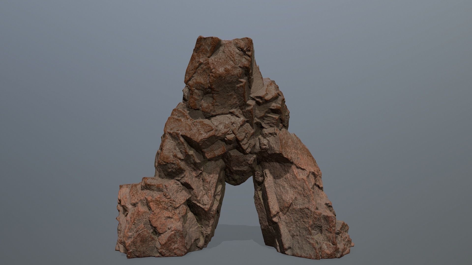Skull Cave Low-poly 3D model_9