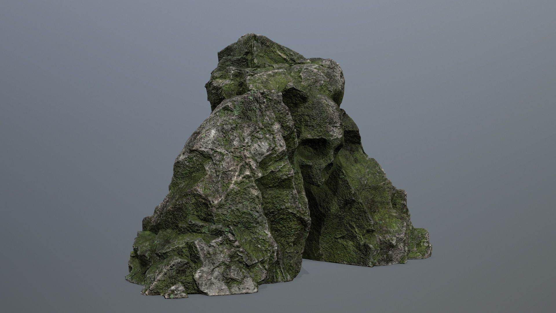 Skull Cave Low-poly 3D model_7