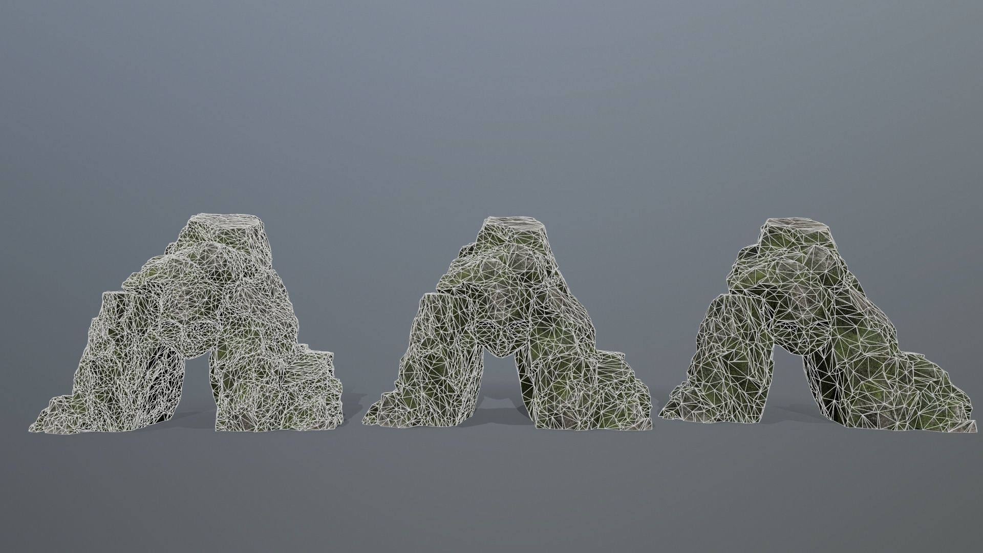 Skull Cave Low-poly 3D model_4