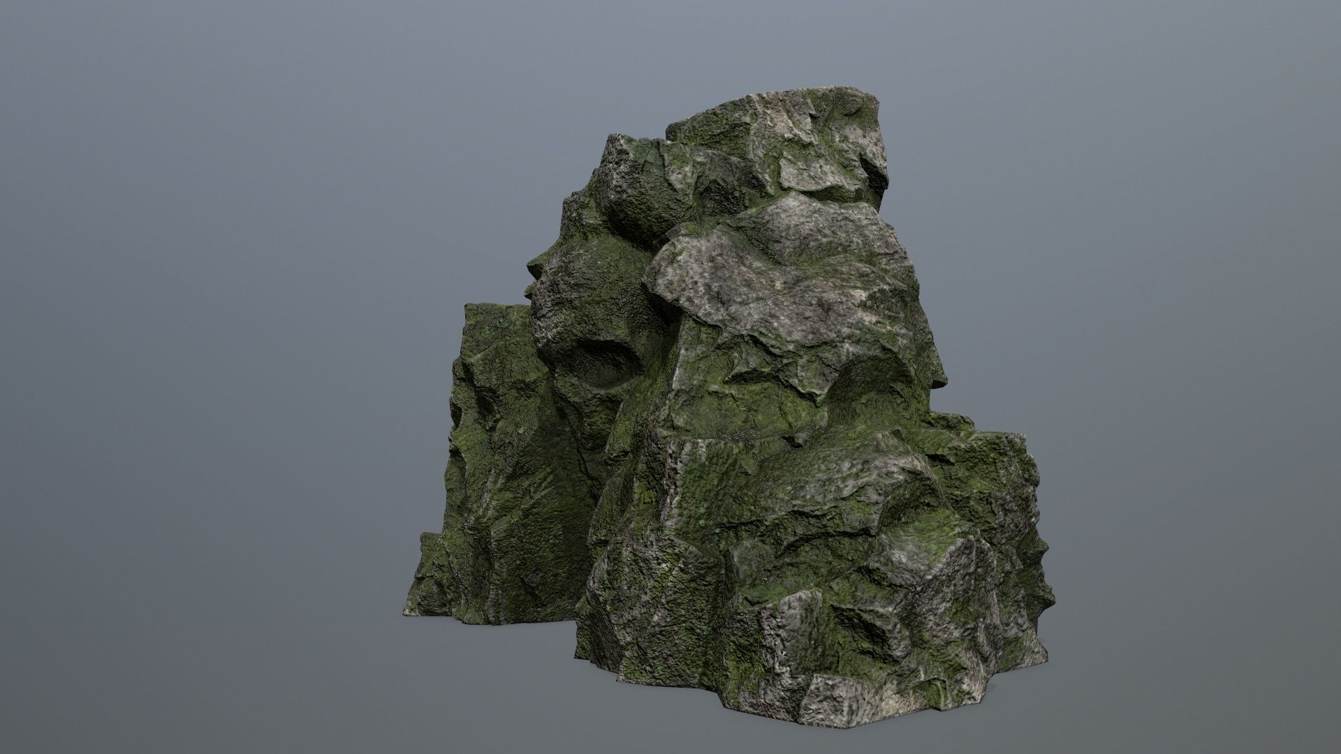 Skull Cave Low-poly 3D model_12