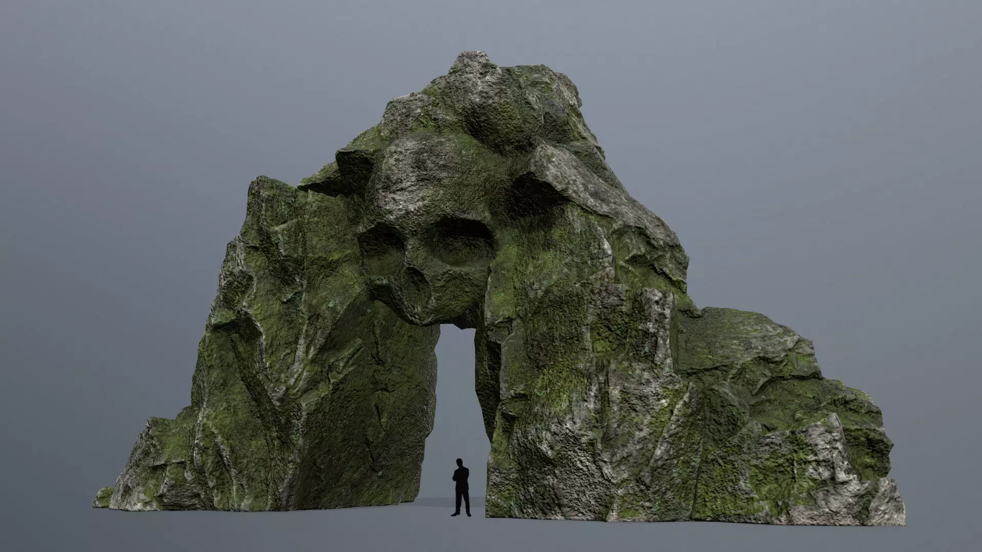 Skull Cave Low-poly 3D model_0