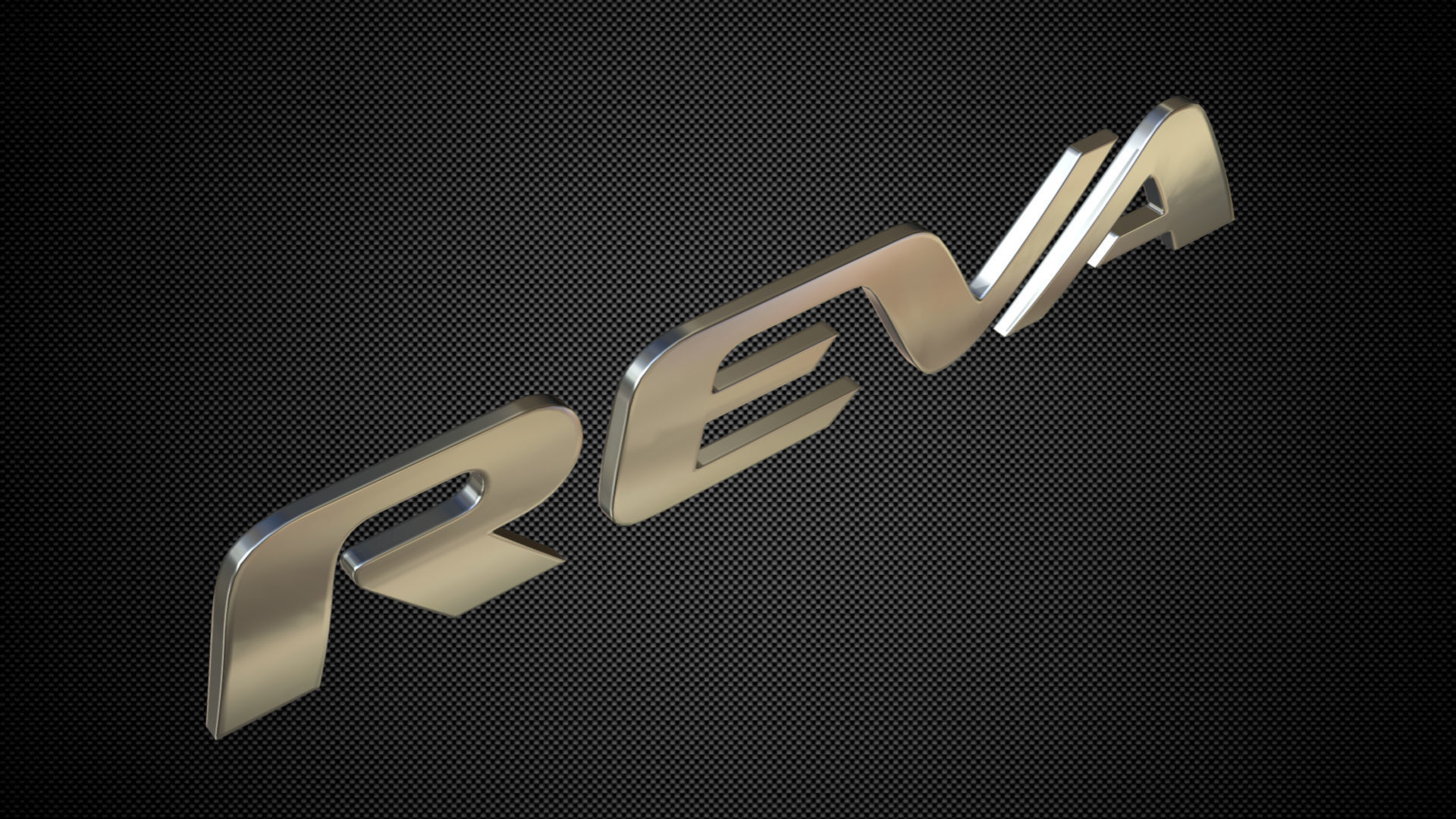 reva logo 3D model_3