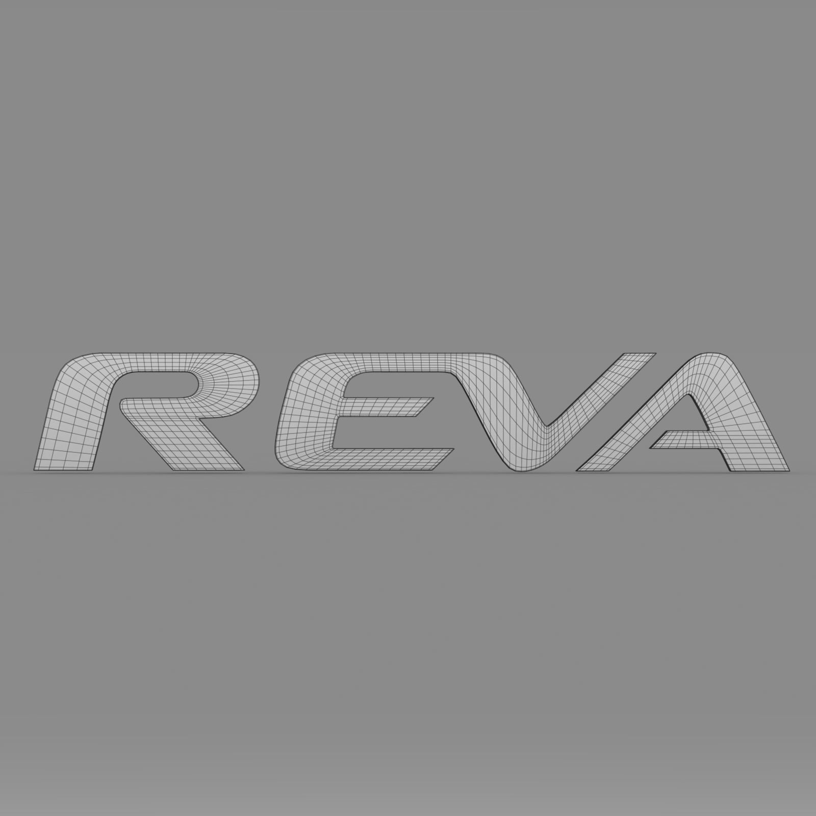 reva logo 3D model_7