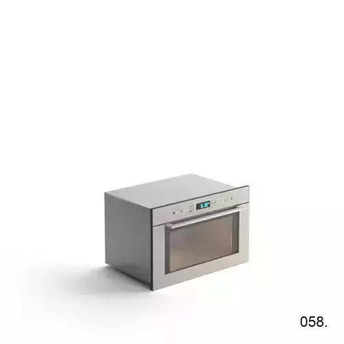 002 Kitchen Appliances 058 of 100 Oven Microwaves Four 3D model