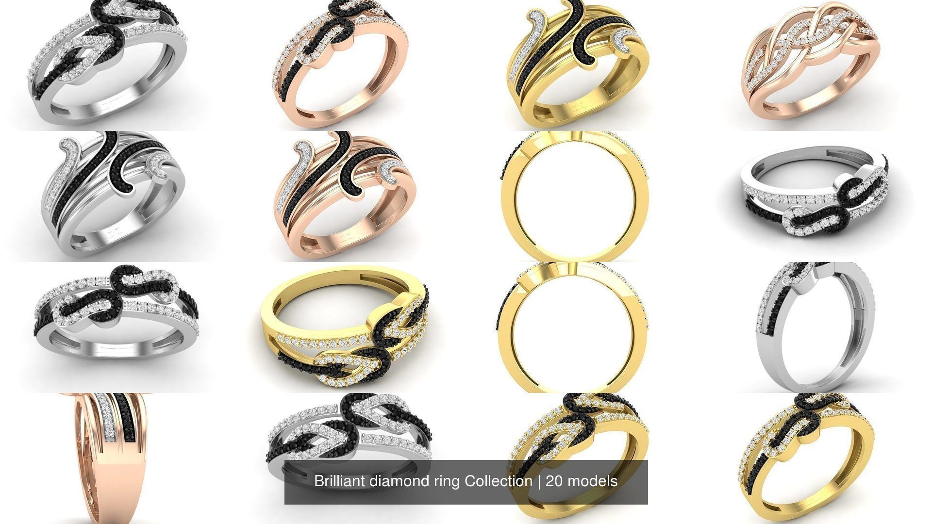 Brilliant diamond ring Collection _2