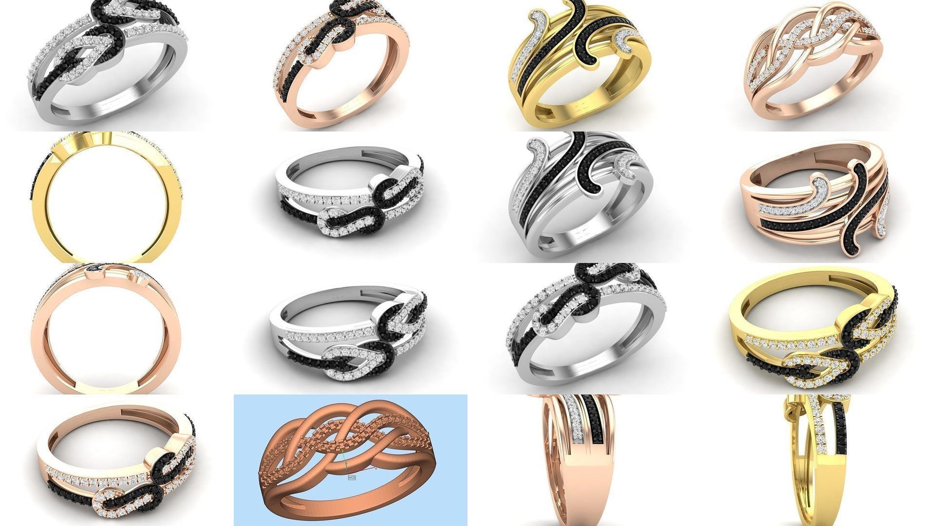 Brilliant diamond ring Collection _1