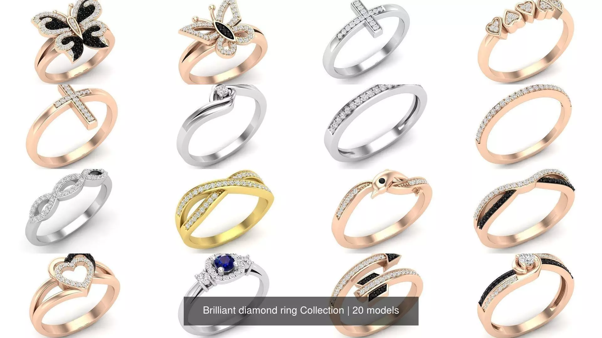 Brilliant diamond ring Collection _0
