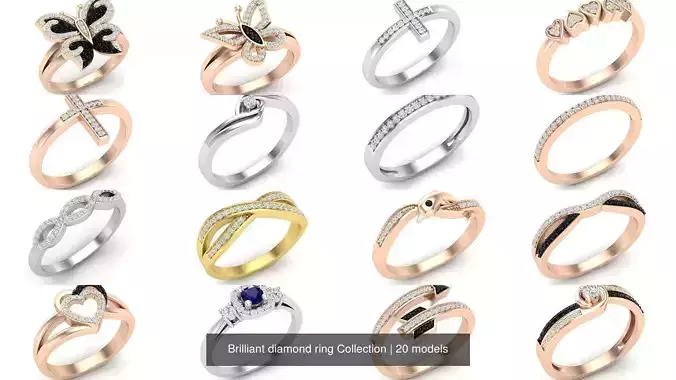 Brilliant diamond ring Collection 