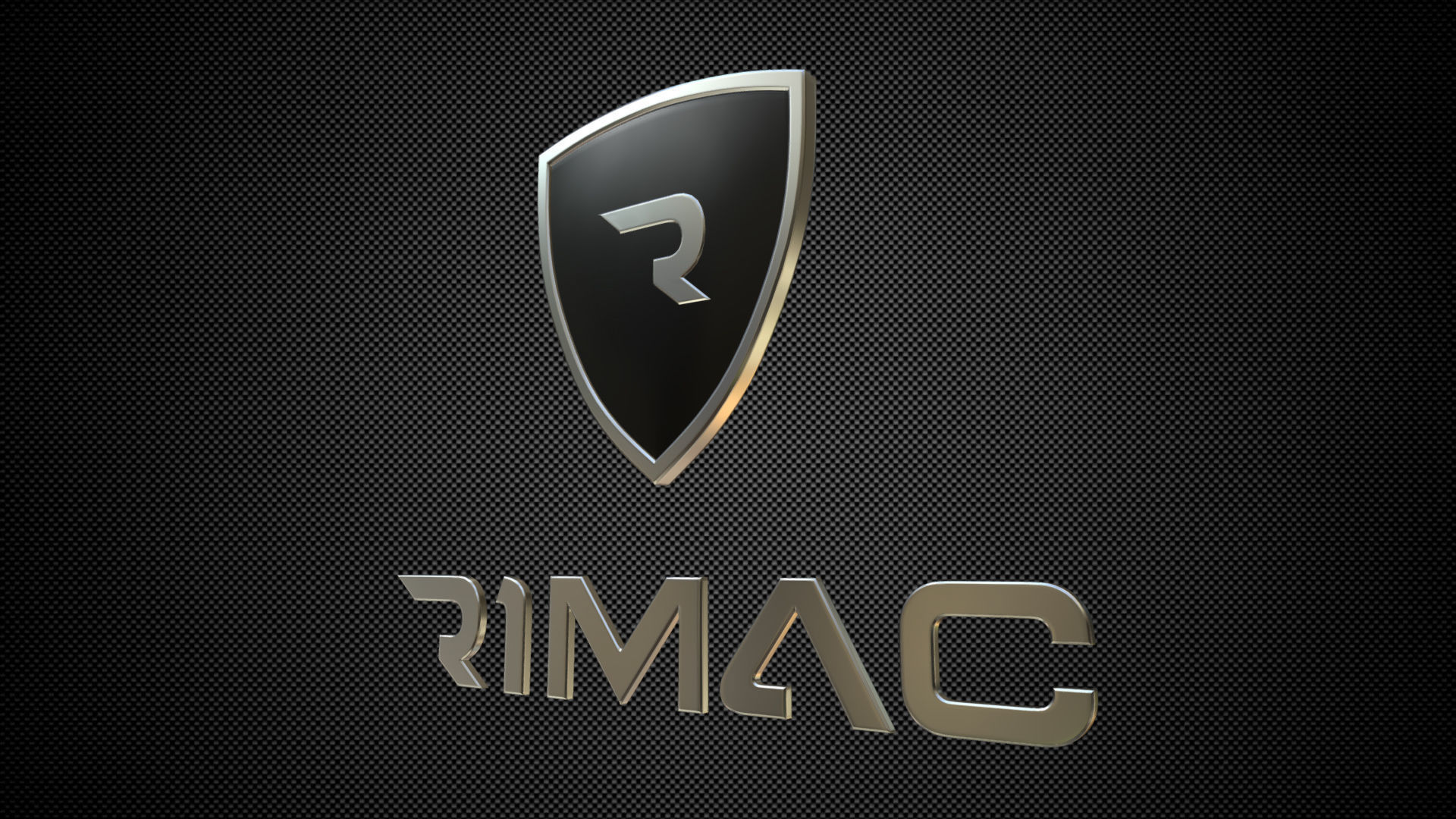 rimac logo 3D model_2
