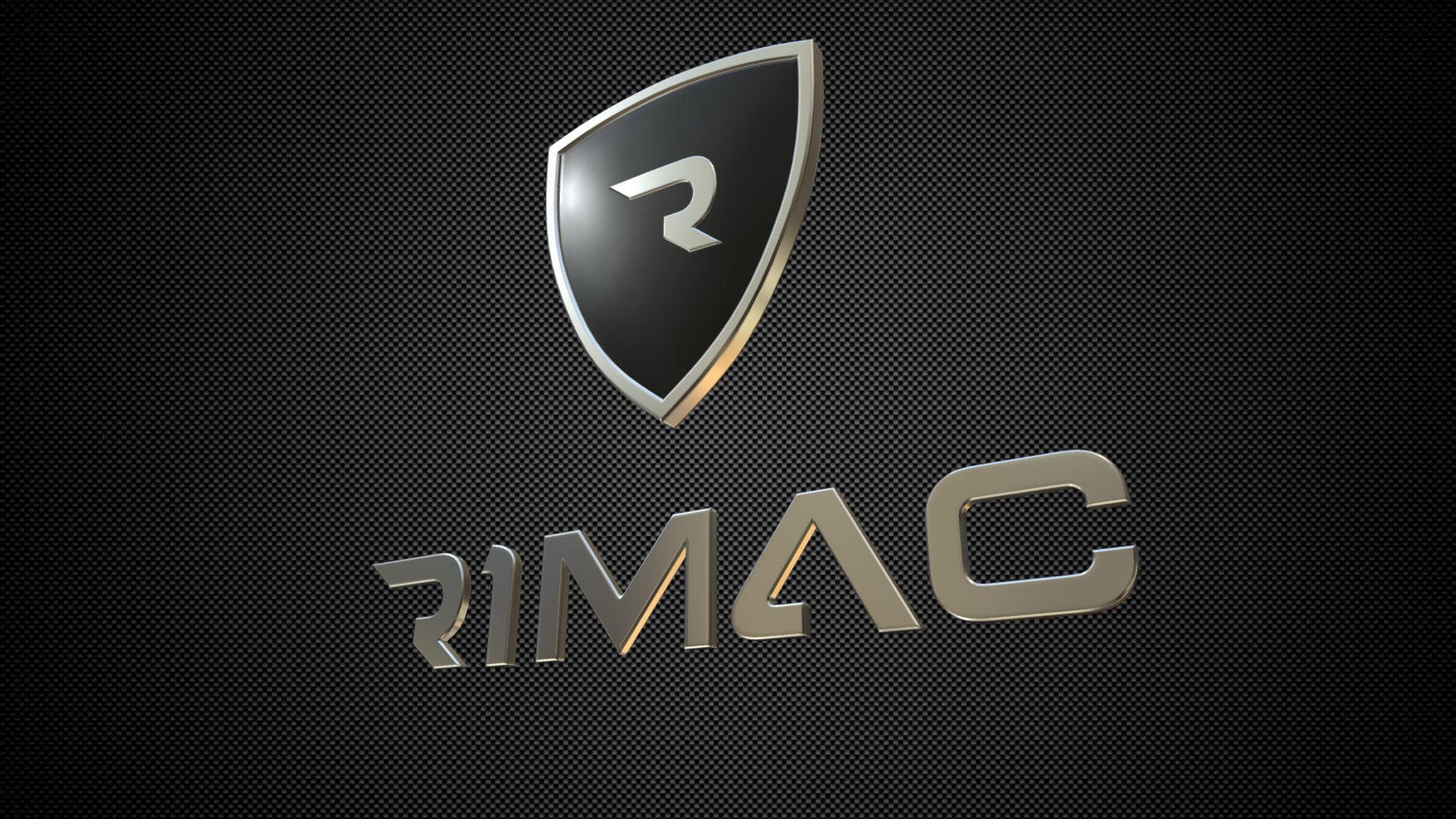 rimac logo 3D model_4