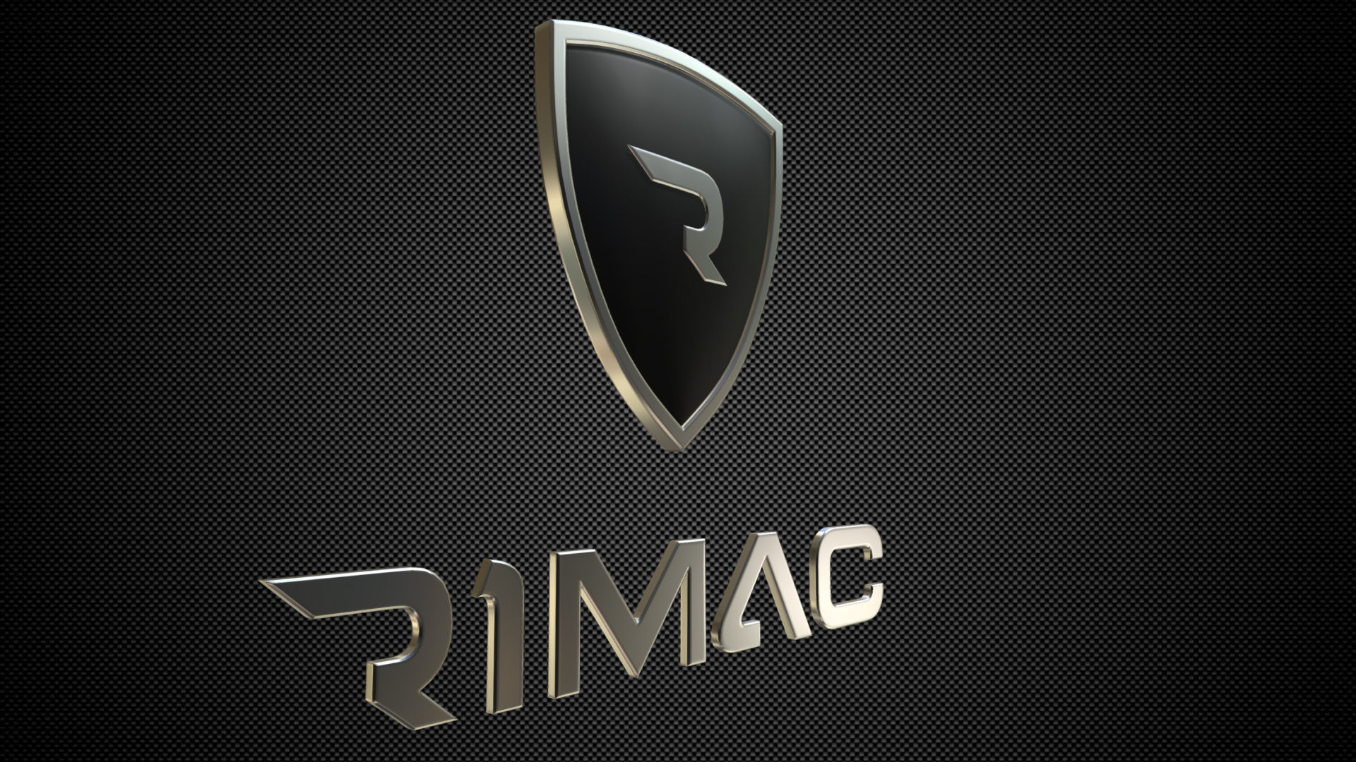 rimac logo 3D model_1