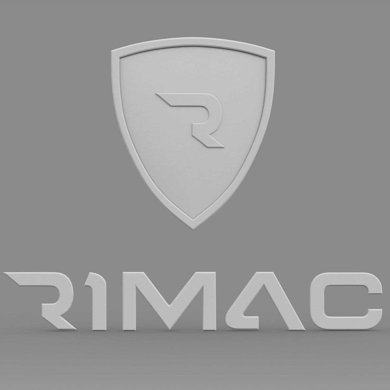 rimac logo 3D model_6