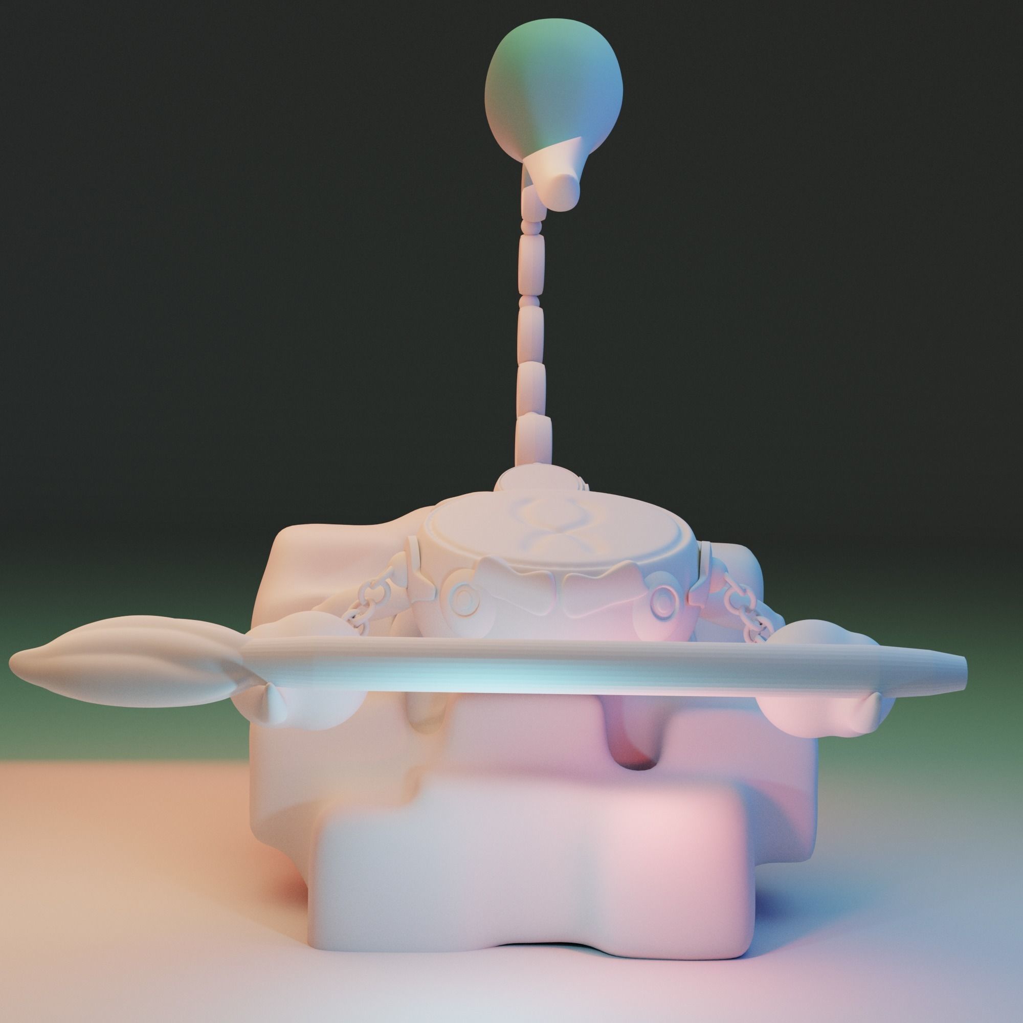 Concept Scorpion artist 3D model 3D print model_4