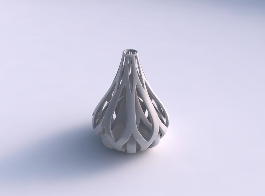 Vase taper drop shape with inner and outer lines tapered 2