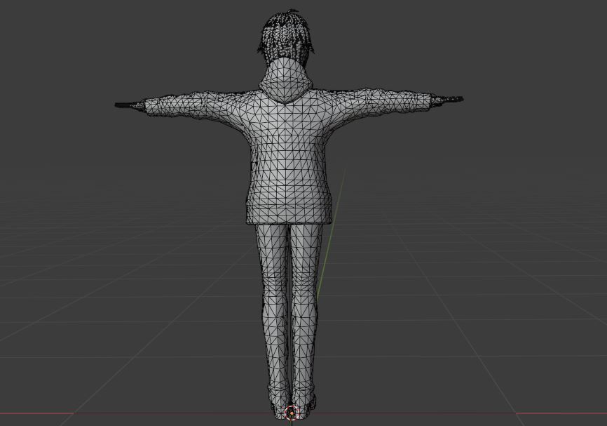 SciFi 3d anime kawaii boy character c22 Low-poly 3D model_13