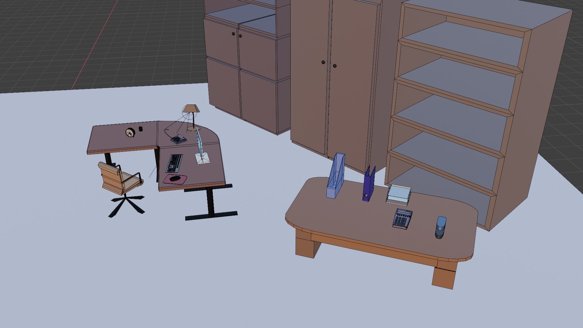 office packet Free 3D model_1