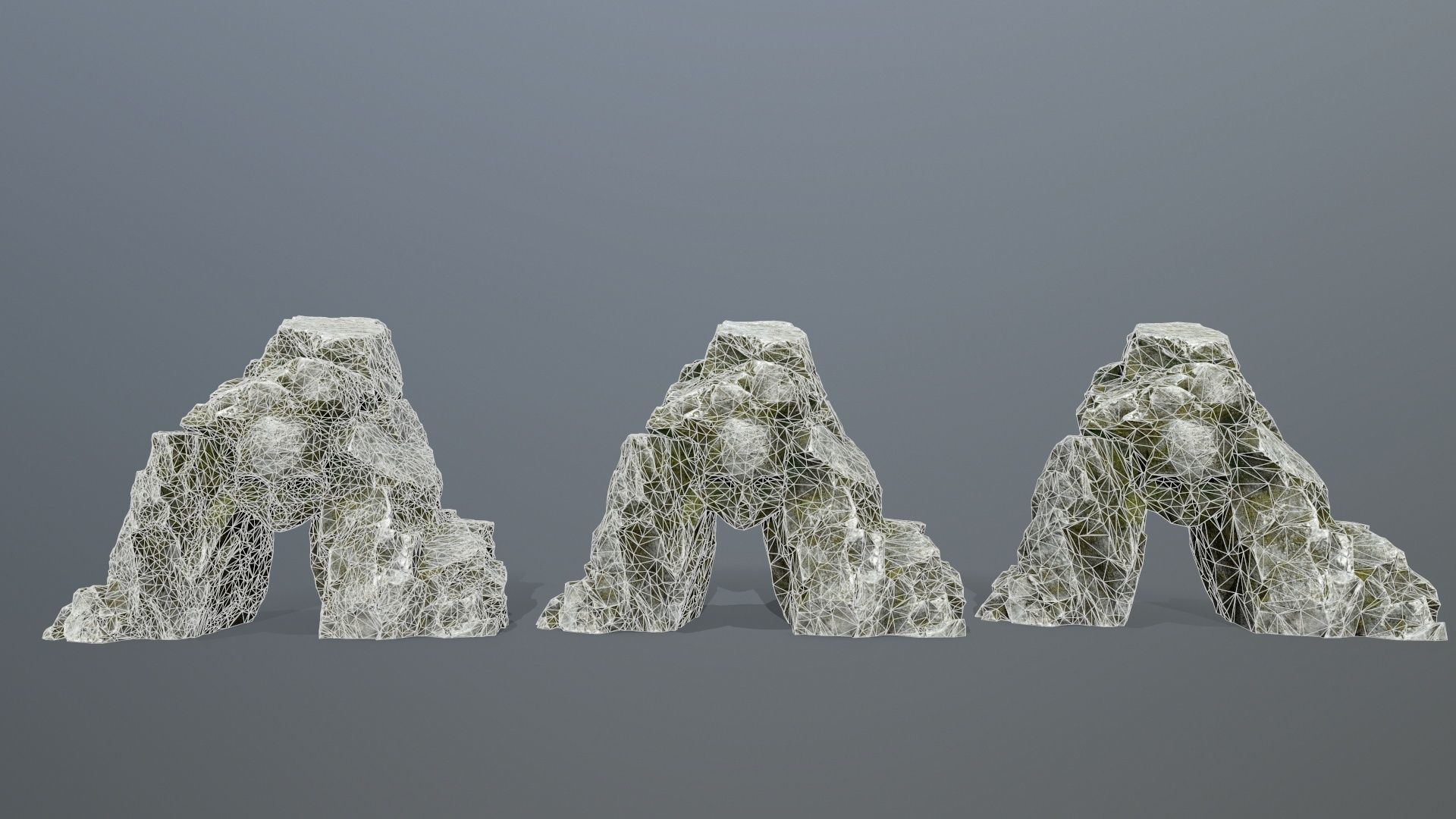 Skull Cave Low-poly 3D model_4
