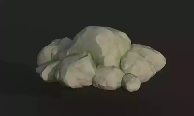 Stylized lowpoly rocks