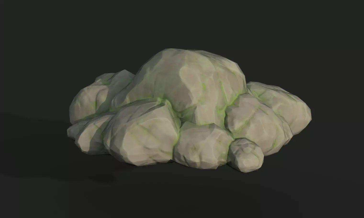 Stylized lowpoly rocks Free low-poly 3D model_0