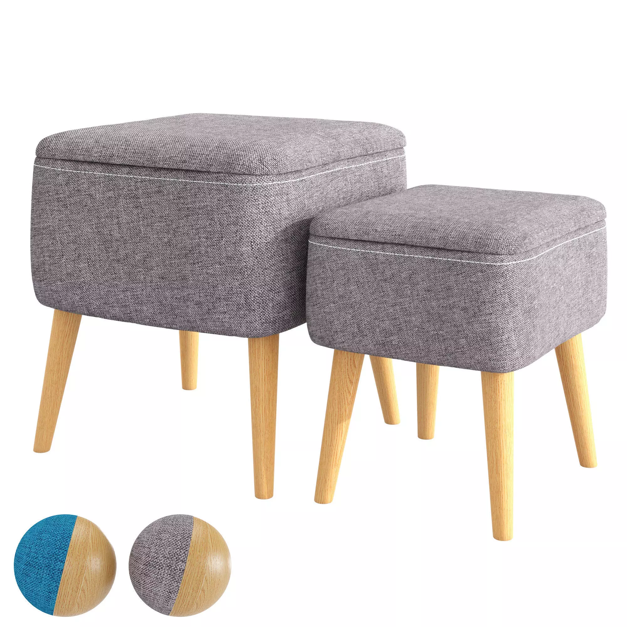 Pouf Halmar Pula 3D model