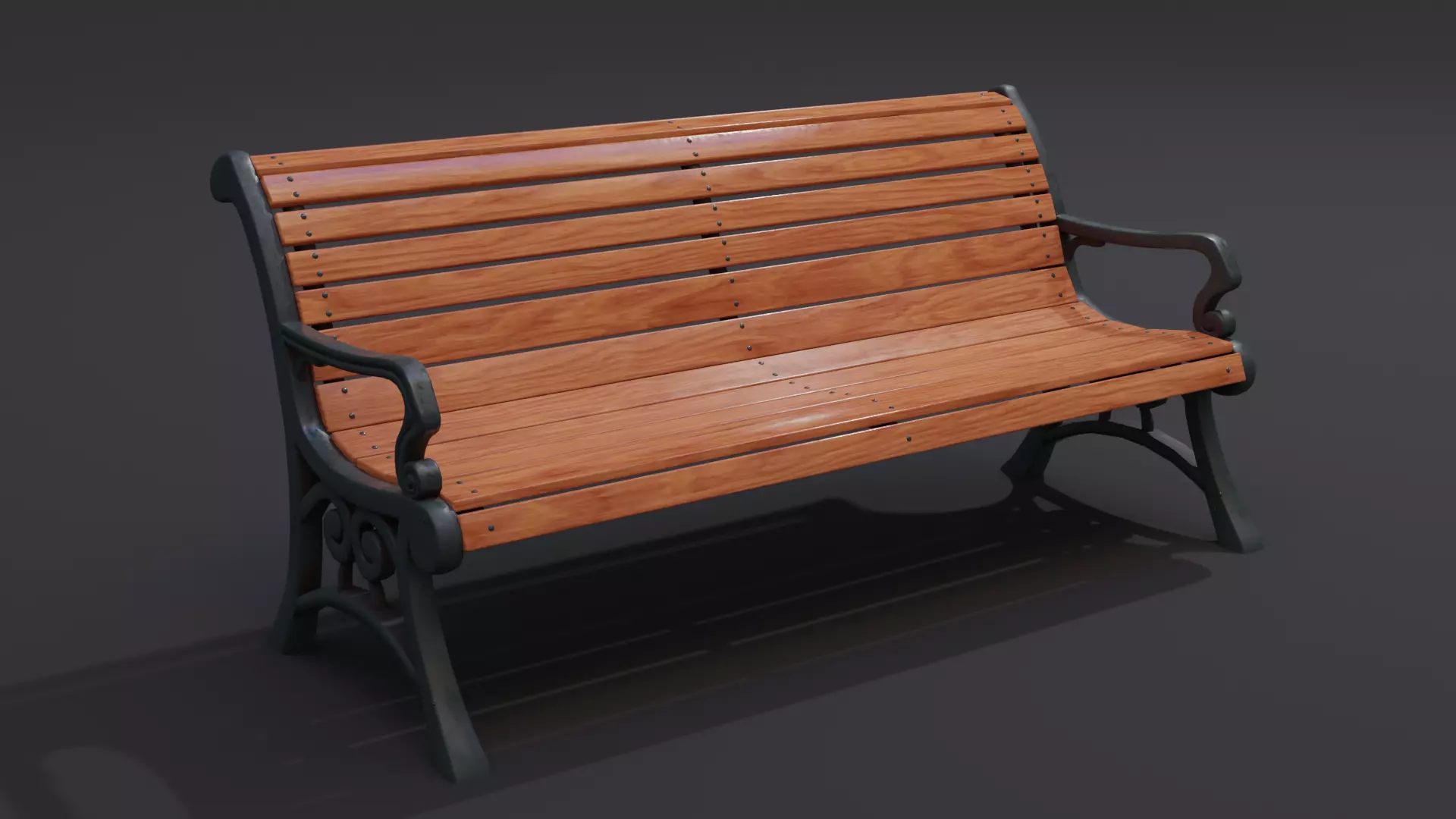 Park Bench Model 1 Low-poly 3D model