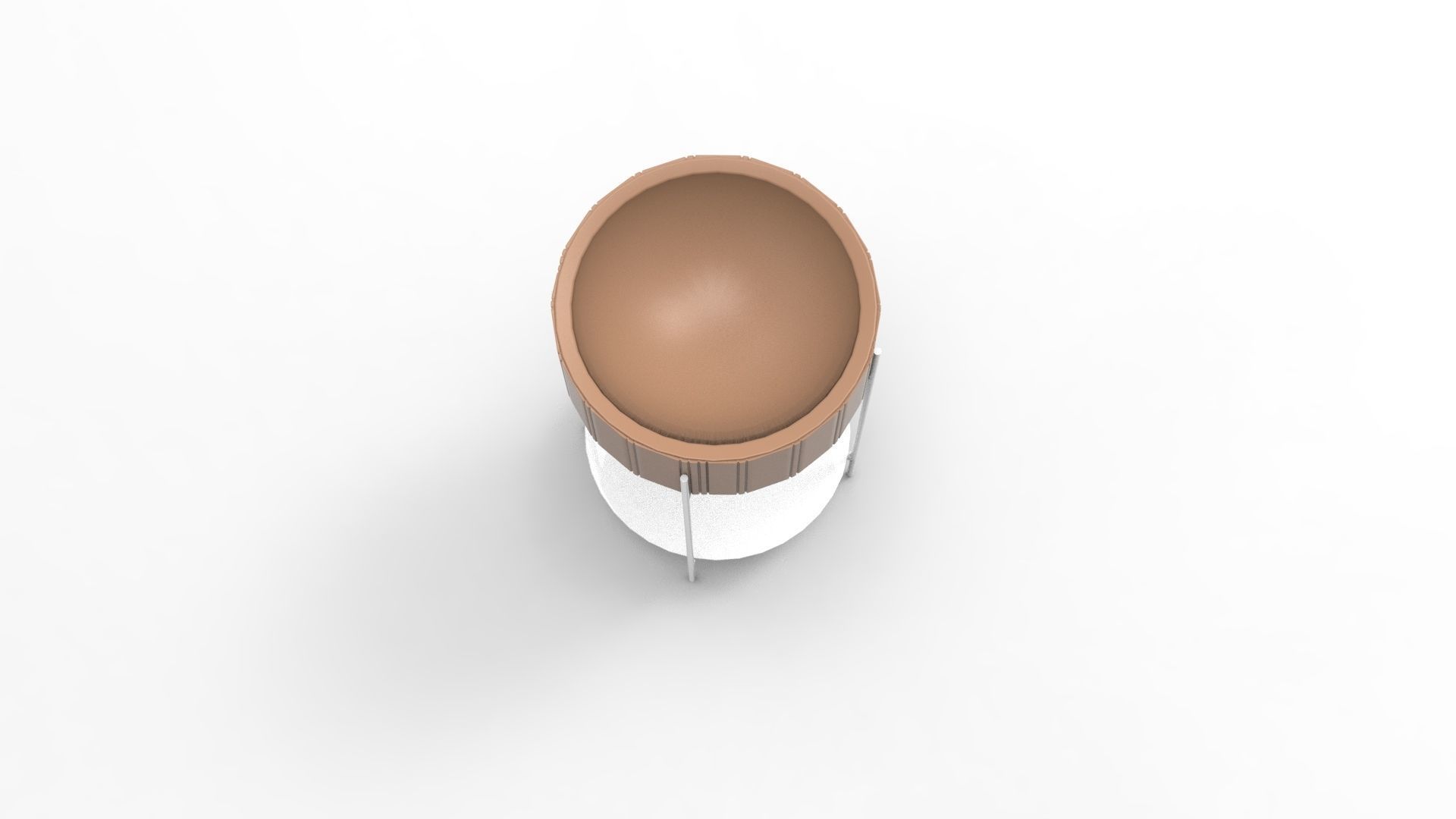 Twist Side Table Low-poly 3D model_4