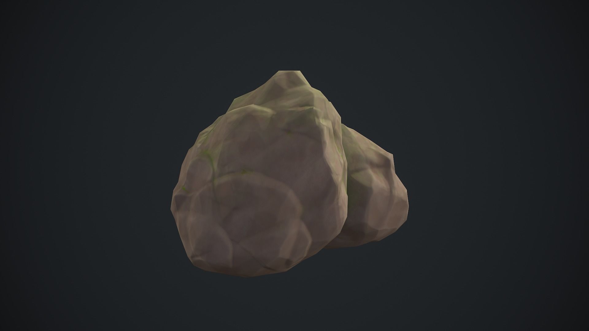 Stylized lowpoly rocks 2 Free low-poly 3D model_6