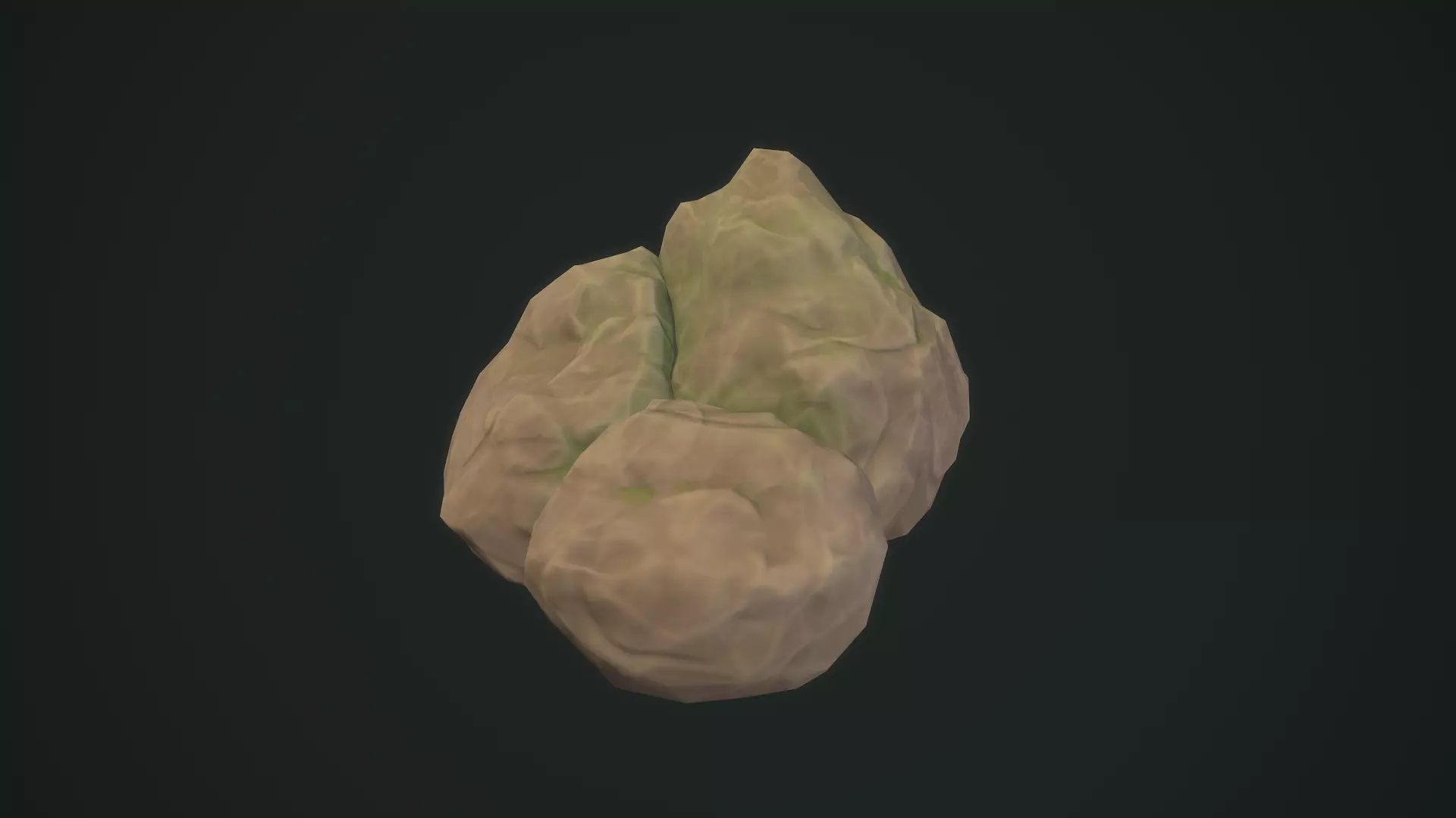 Stylized lowpoly rocks 2 Free low-poly 3D model_0