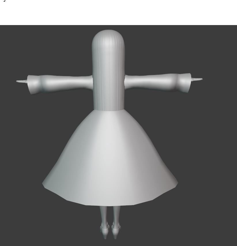 SciFi 3d anime character c8 Low-poly 3D model_8