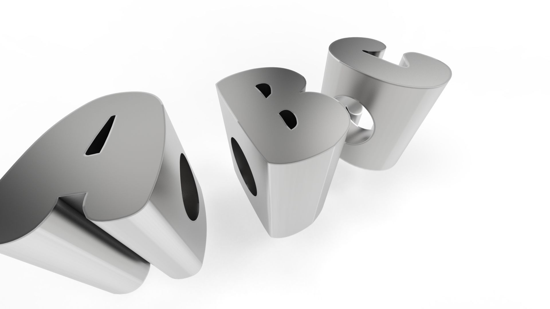 All alphabet letters v2 Charm 3D print model_1