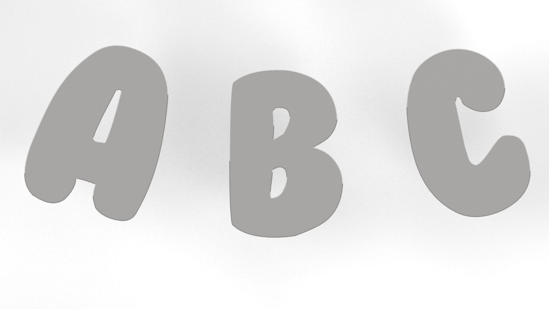 All alphabet letters v2 Charm 3D print model_2