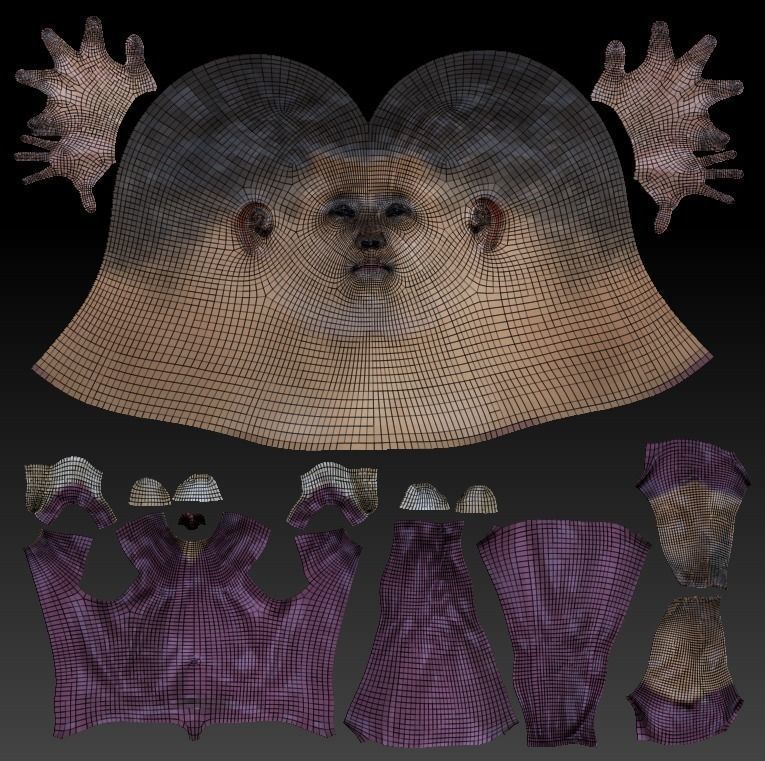 Handsome young doctor in A-pose 315 Low-poly 3D model_7