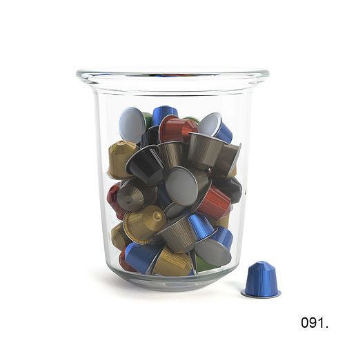 002 Kitchen Appliances 091 of 100 Caps Coffee Capsule Nespresso 3D model