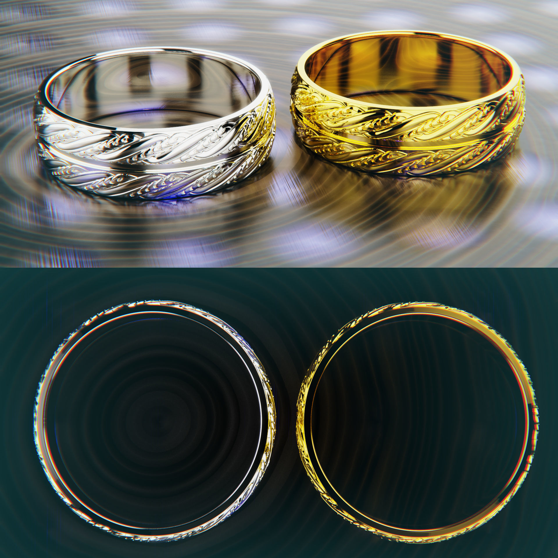 Ornament Ring for 3d Print 3D print model_4