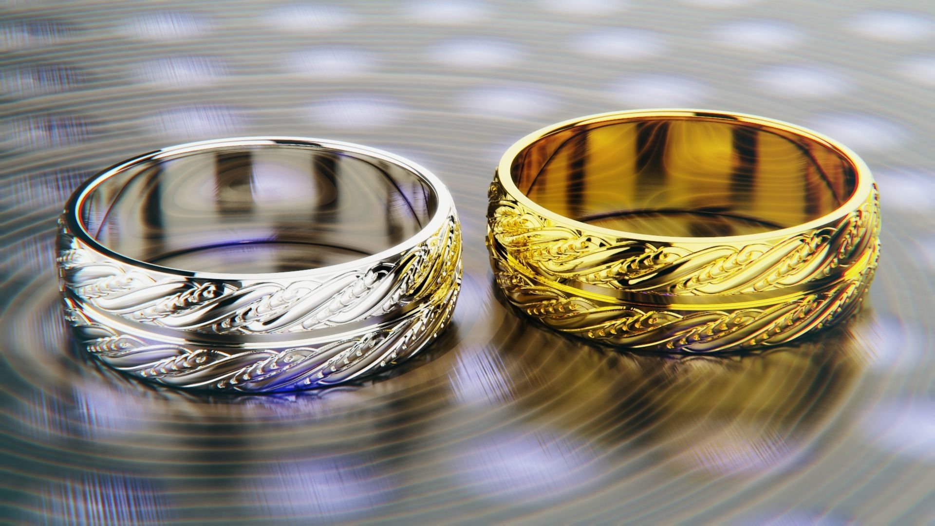 Ornament Ring for 3d Print 3D print model_6