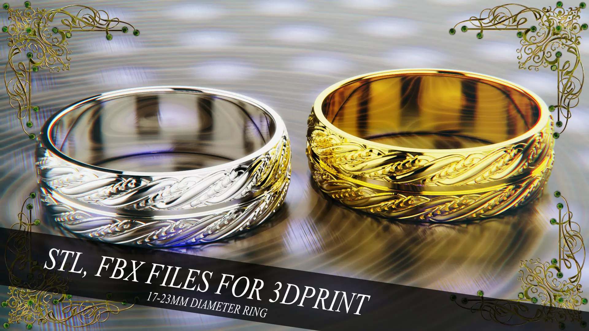 Ornament Ring for 3d Print 3D print model_0