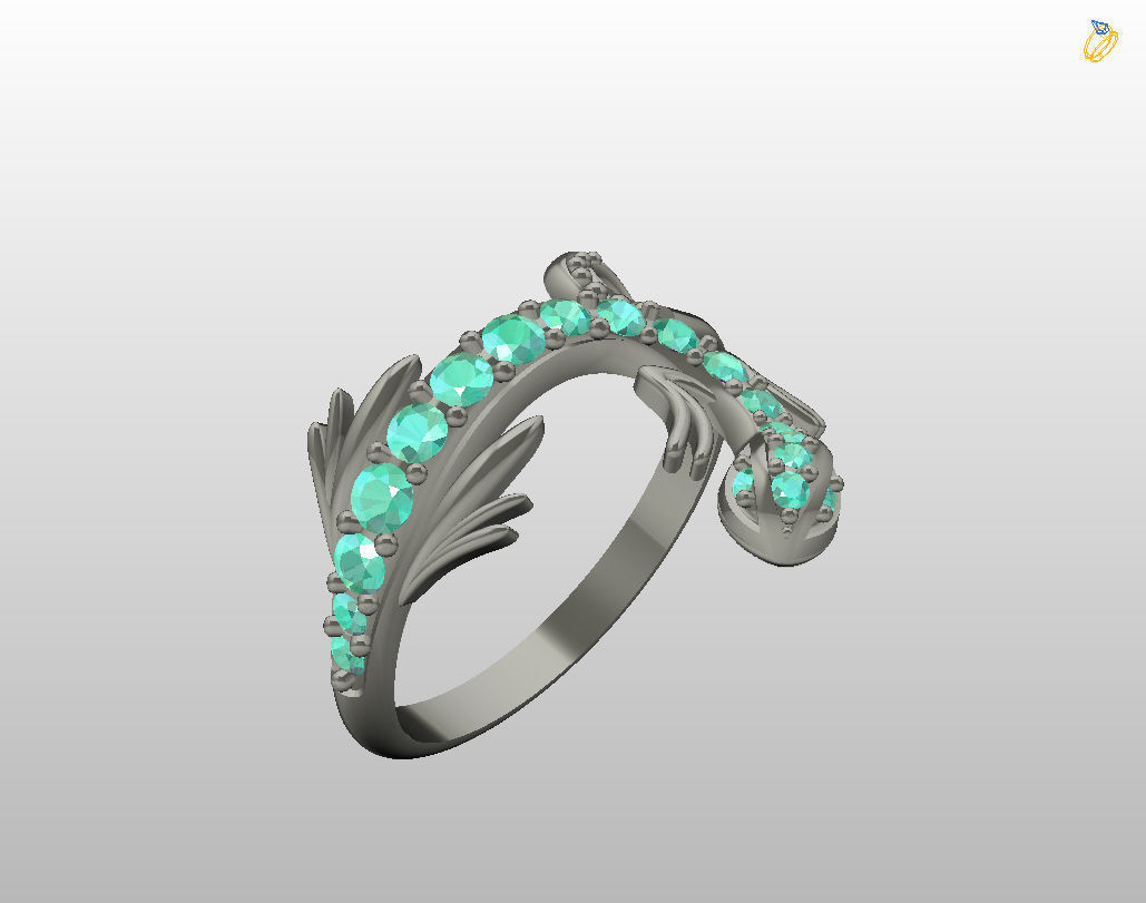 Ring lizard 3D print model_27