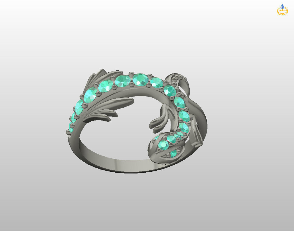 Ring lizard 3D print model_26